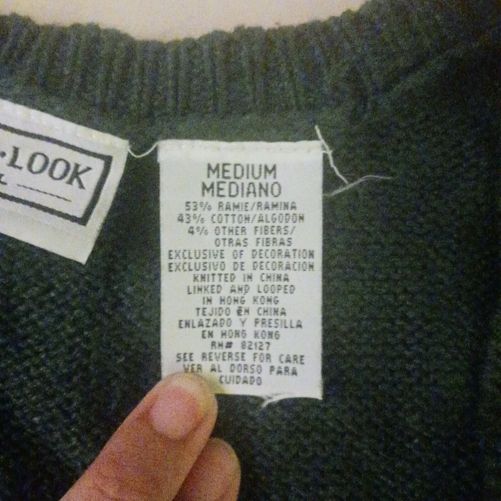 VINTAGE New Look Four Season Knitted Sweater Vest Size M - Picture 4 of 5